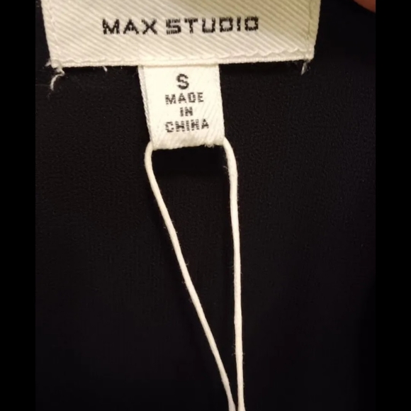 Max Studio Woman's S. Dress Black with small Silver Stars - Picture 7 of 8